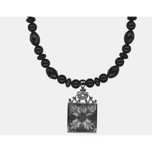 Cookie Lee Victorian Style Choker with Overlaid Filigree Pendant NWT